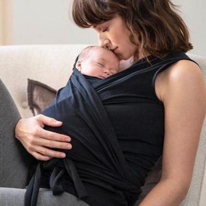 Seraphine sleeveless cotton skin to skin top, black, size small